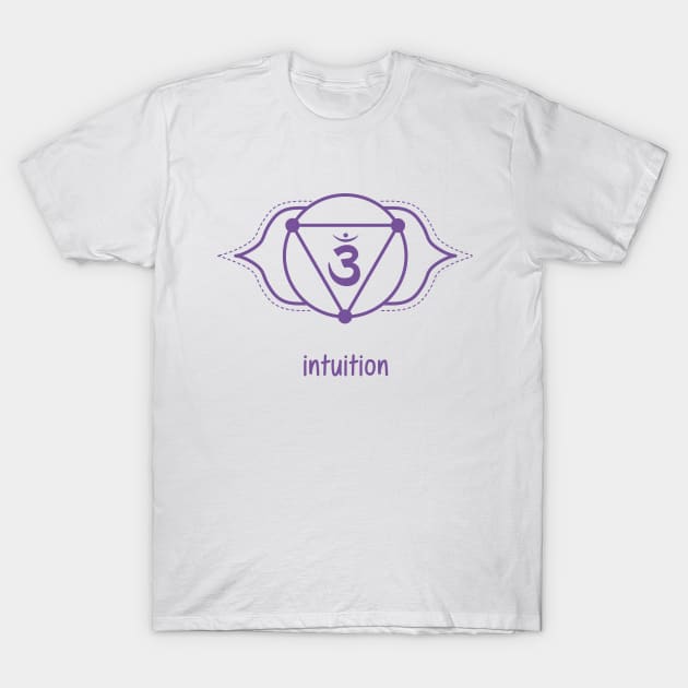 Chakra 3ème Oeil - Intuition T-Shirt by BlueZenStudio